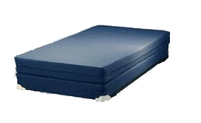 Memory Foam with Soft Blue Waterproof Vinyl